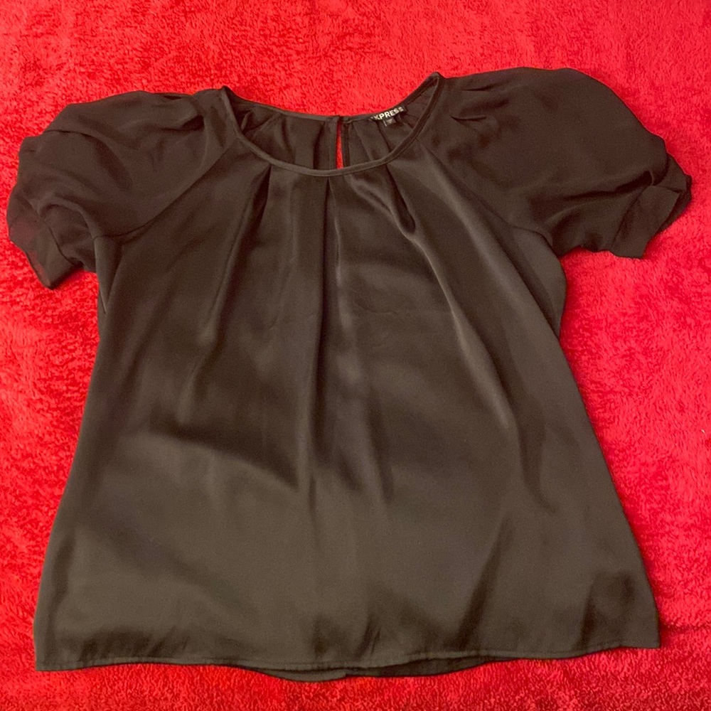 Express black blouse cute sleeves large